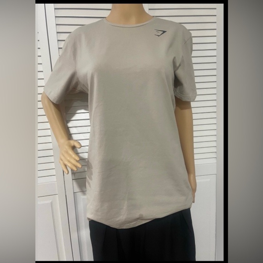 Gymshark Women's Crew Neck Tee in Light Beige